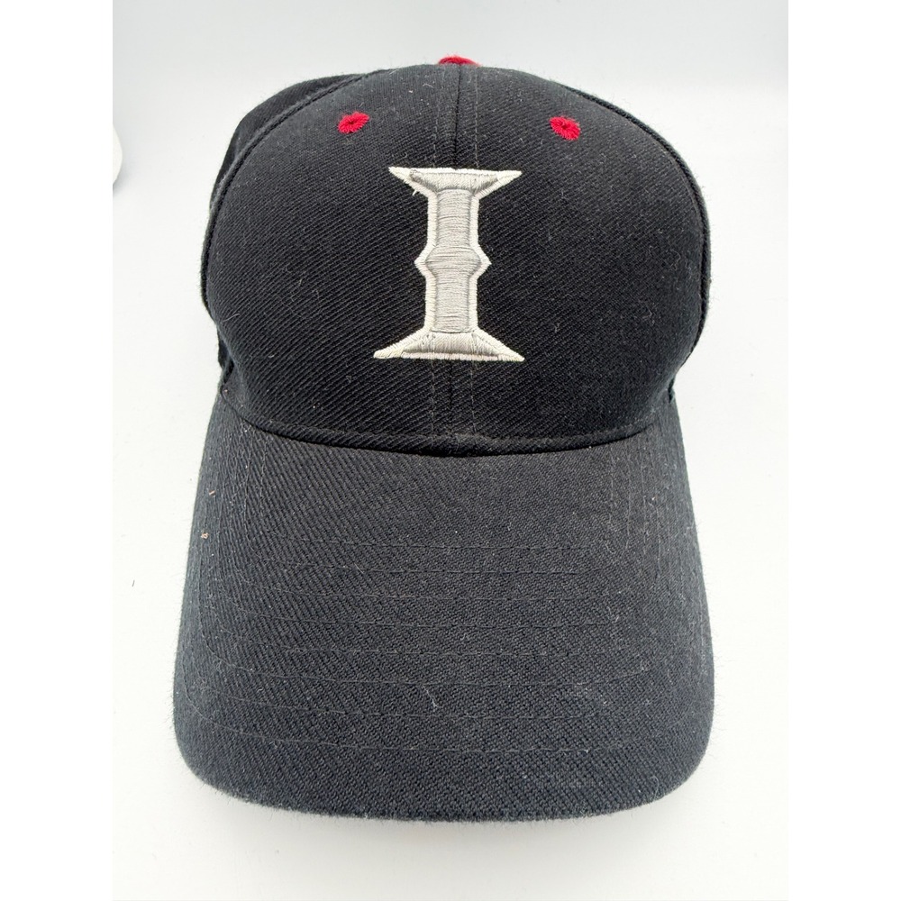 Legacy Athletic IUP Indiana University Pennsylvania Hat Black Red Fitted 6 7/8